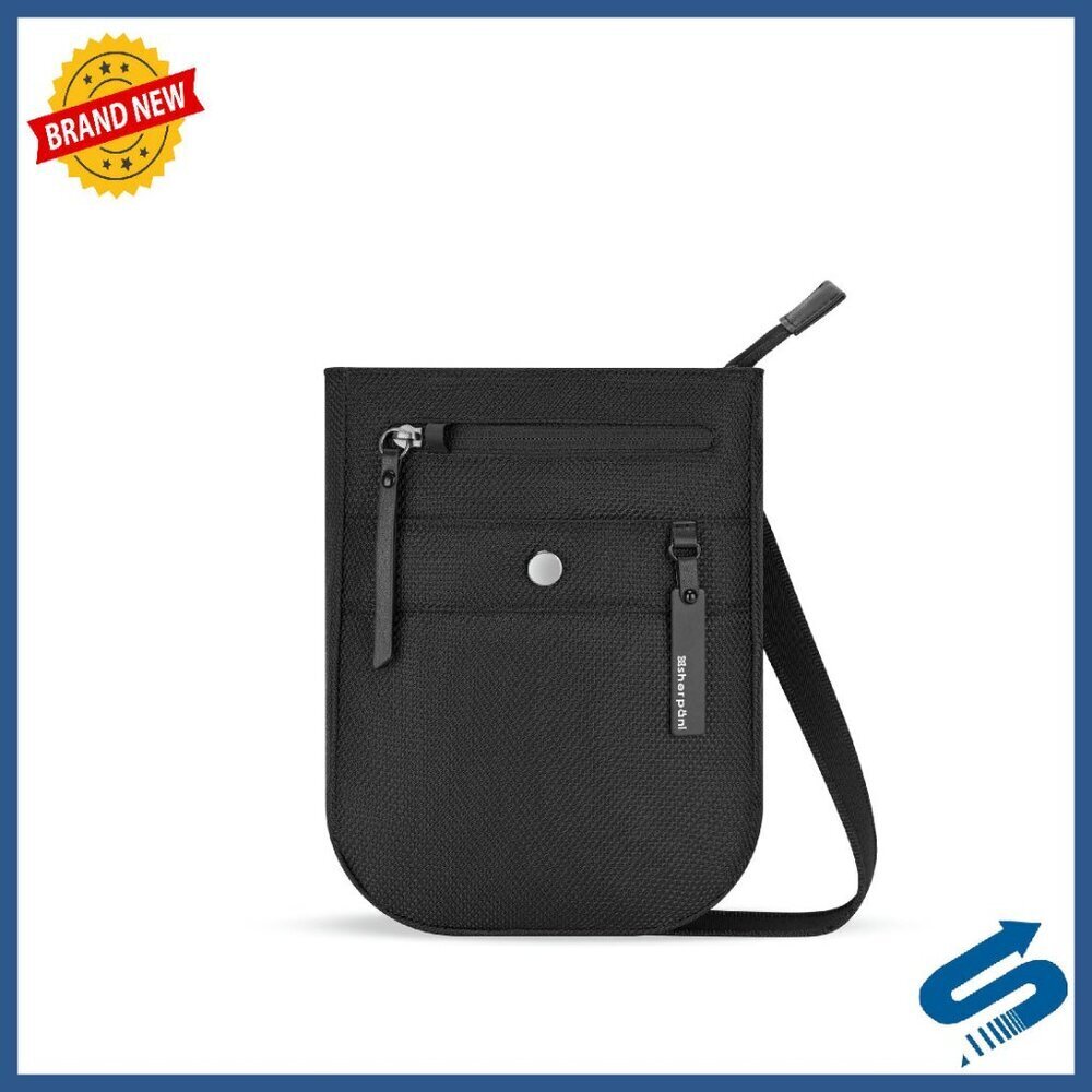 Small Anti-Theft Crossbody Bag, Recycled Polyester, RFID Protection, Travel